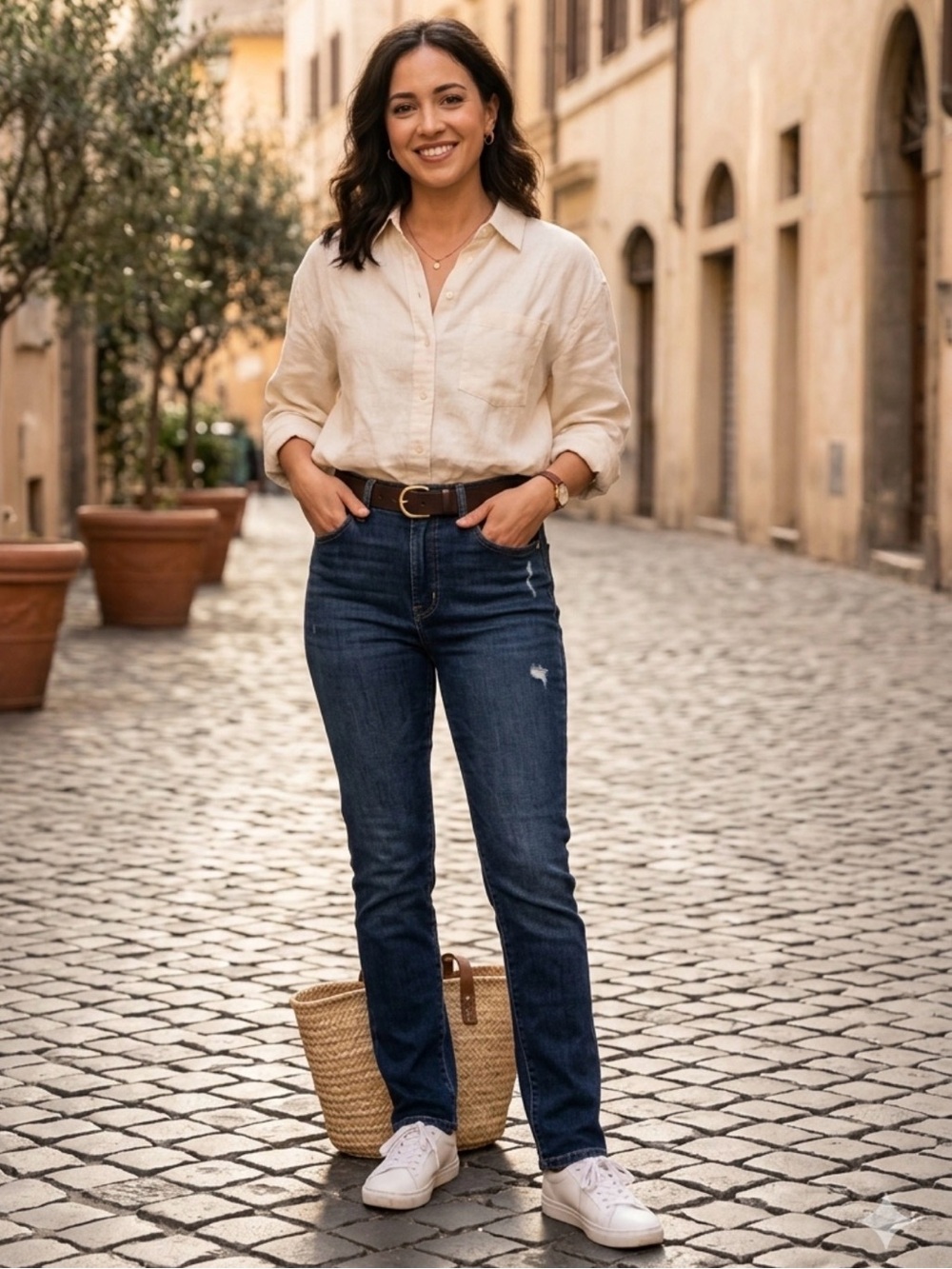 Levi's High Rise Straight Jeans in Dark Indigo